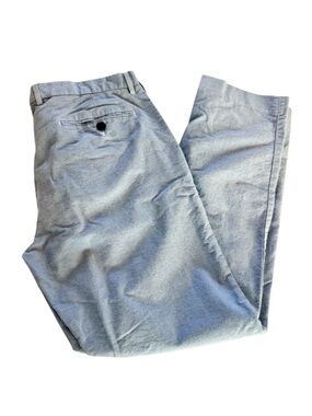 J Crew Men’s 34x32 Slim Bowery Dress Pants Light Blue Chino Cotton